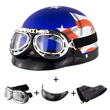 Personalized Skull Motorcycle Helmet Harley Retro Motor bike
