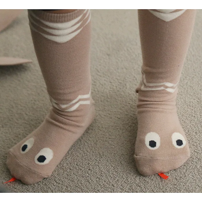 [Bosudhsou.] C40# Мягкий хлопок милые гетры для малышей носки для девочек 2 цвета детские гольфы до колен; clothingautomer/Теплые зимние носки - Цвет: Коричневый