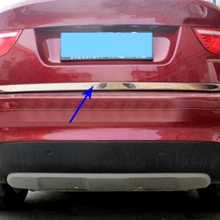 Для BMW X6 E71 2009 2010 2011 2012 2013 Нержавеющая сталь Хром задние ворота крышка отделка 1 шт. глянцевая