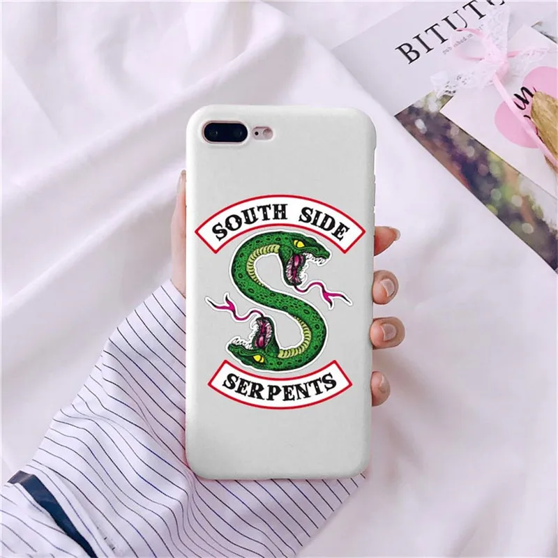 Ривердейл саутсайд змеи телефон матовый желтый чехол для iPhone X XS 11 Pro MAX XR 6 7 8 Plus