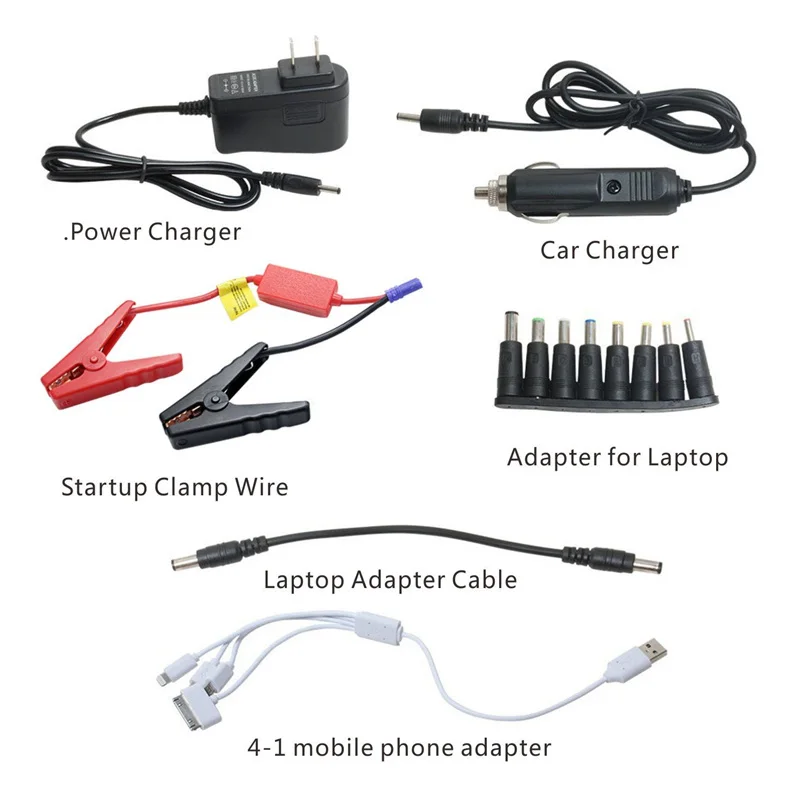 HCOOL Car Jump Starter 12V 600A Peak 20000mAh Portable Auto Battery Booster Power Pack Phone Power Bank Smart Charging Ports