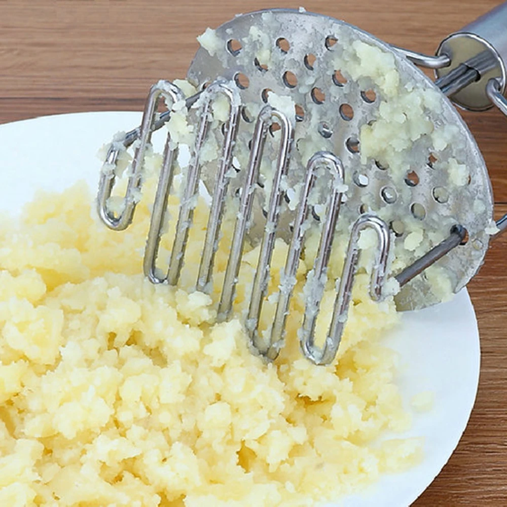 Kitchen Appliances Stainless Steel Pressed Potato Masher Ricer Puree Juice Maker Potato Pusher Smooth Mashed Potatoes Crusher