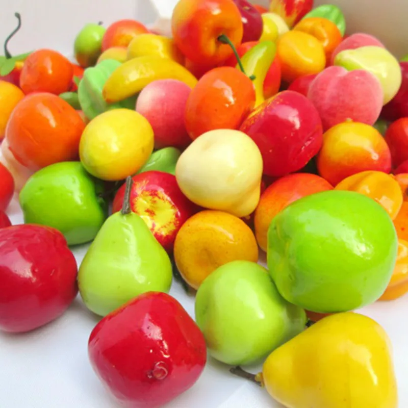 3.5 5cm Mini Simulation Artificial Fruits and Vegetables Foam Fruits Props Kids Toys for