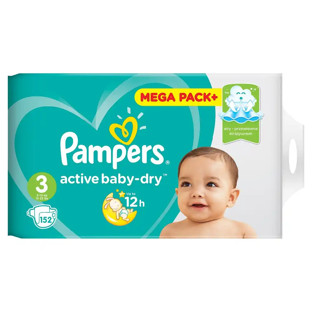 pampers active baby mega pack