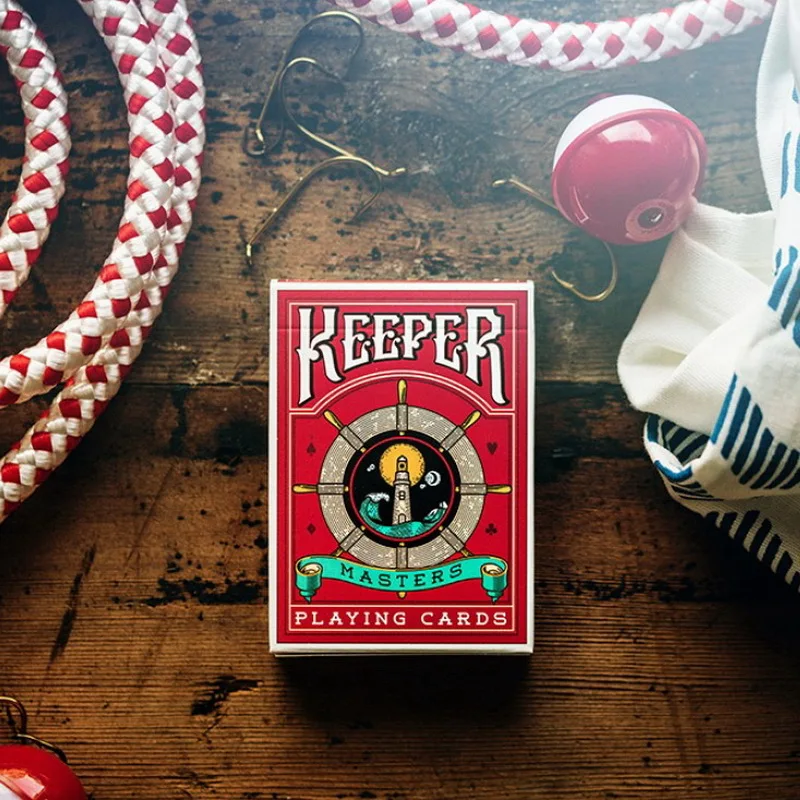 

Keepers Deck (Red & Blue) Marked Quality Deck Of Playing Cards By Ellusionist NEW RELEASE Magic Tricks Cards Magic Props
