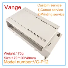 1 шт./партия, черный цвет, коробка шасси устройства 179*100*48 мм, ABS пластиковый корпус, корпус diy для ПЛК электронного оборудования