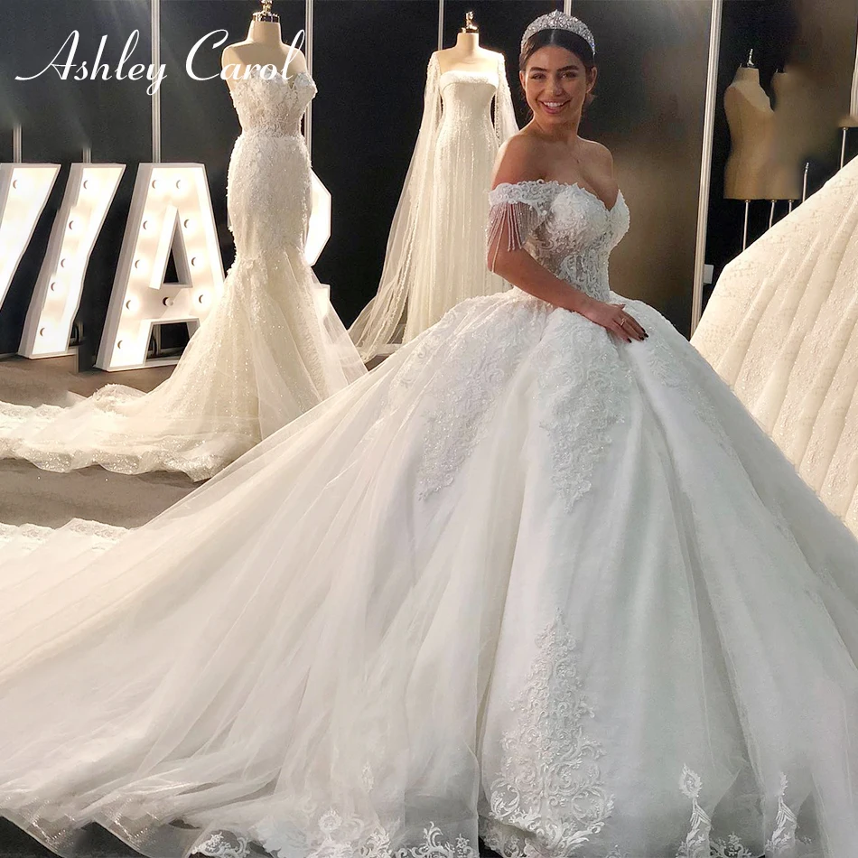 ball gown wedding dress with train