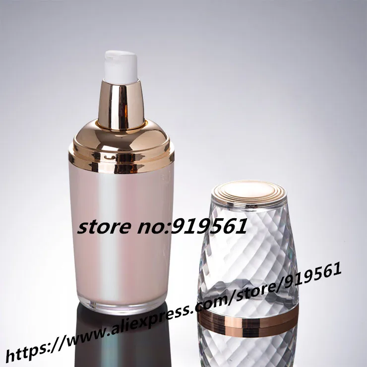 30ML Pink Acrylic lotion Bottles, Upscale Cosmetic Packaging Bottle