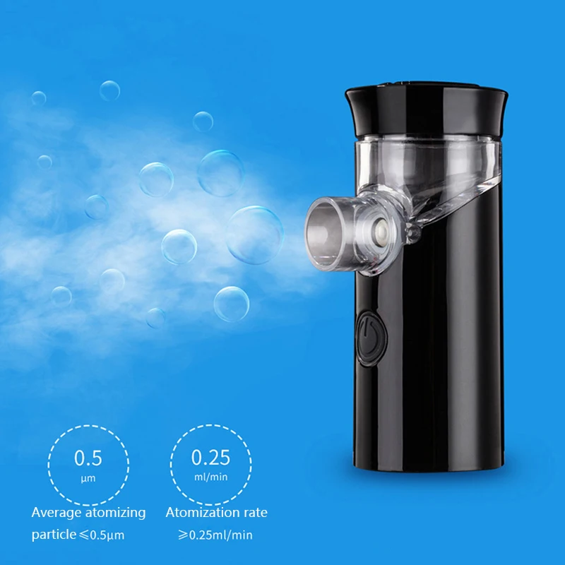  Handheld Household Mesh Nebulizer Portable Asthma Inhaler Nebuliser For Baby and Adult Personal Ste