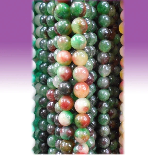 

Wholesale Green Stone Round Shape Natural Stone Beads For Jewelry Making DIY Bracelet 4mm 6mm 8mm 10mm 12mm