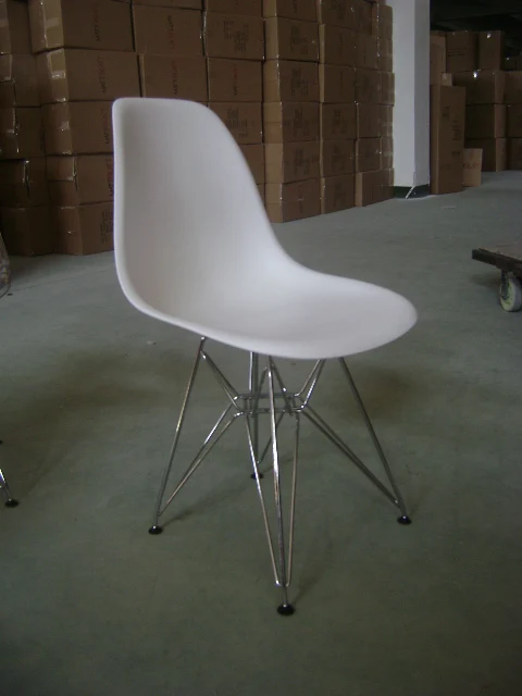 Современный дизайн классический модный pouplar пластиковый обеденный стул со спинкой со стальной металлическая ножка, мебель для столовой хороший стул для кафе 4 шт