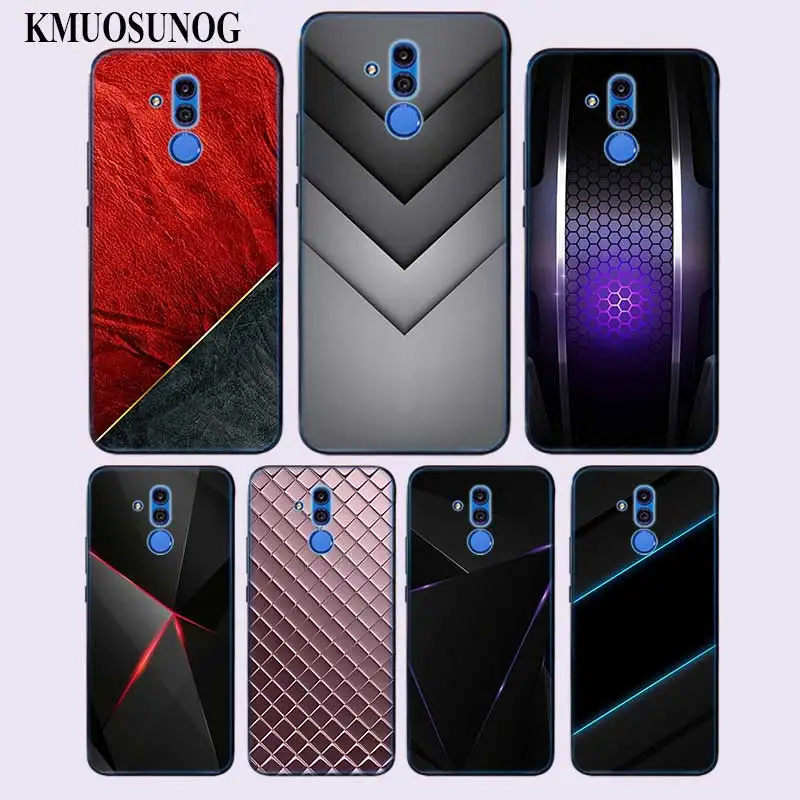 

Transparent Soft Silicone Phone Case Black Light Dark Figures for huawei Mate 20 Lite Pro P Smart Plus Cover