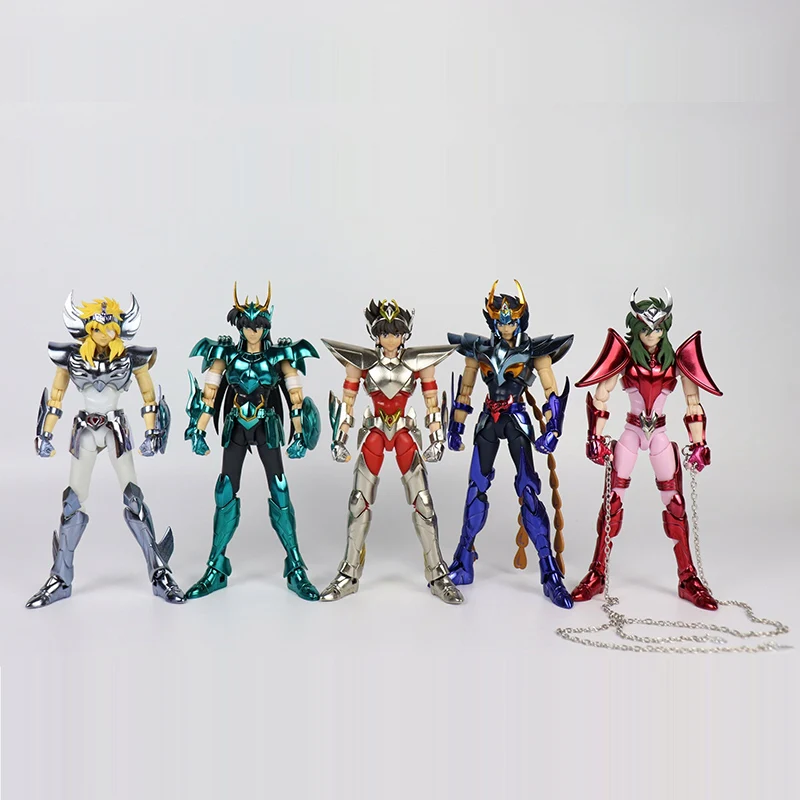 

Anime Saint Seiya Final Cloth EX Metal Armor Bronze Myth Cloth Hyoga Shun Ikki Action Figure Collection Model Toy