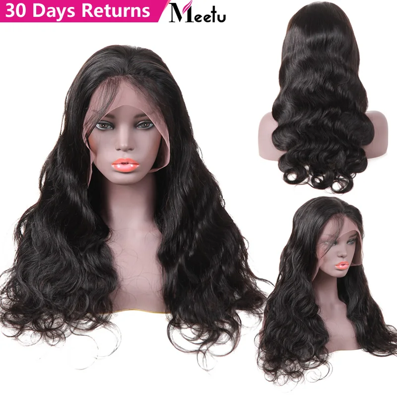 

Body Wave Lace Front Human Hair Wigs For Women Pre Plucked Hairline With Baby Hair Meetu Brazilian Remy Hair Bleached Knots Wig