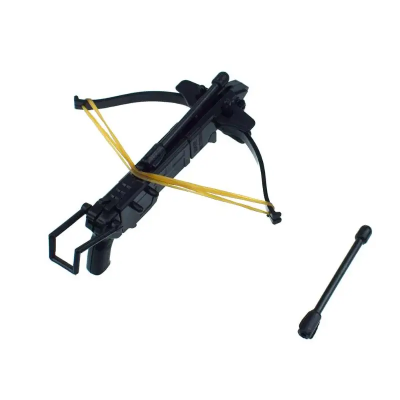 

1set DIY Bow Arrow Toys Black Plastic Assembled Toy Rubber Band Bow Arrow Assembling Toys for Child Funny Educative Toys