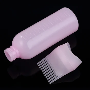 

120ml Hair Dye Fill Bottle Applicator Brush with Dispensing Brush Kit Salon Hair Coloring Bottle Coms Hair Dyeing Accessories