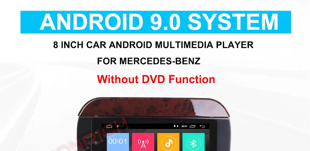 Flash Deal AutoRadio 2 din Android 9.0 Car Stereo GPS Navi For Mercedes Benz S-Class W220 W215 S280 S320 S350 S500 1998-2005 Wifi OBD2 DSP 7