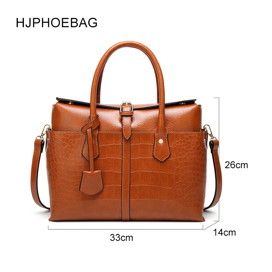 HJPHOEBAG Новая модная сумка из искусственной кожи с узором «крокодиловая кожа», женские роскошные сумки, дизайнерские сумки YC031