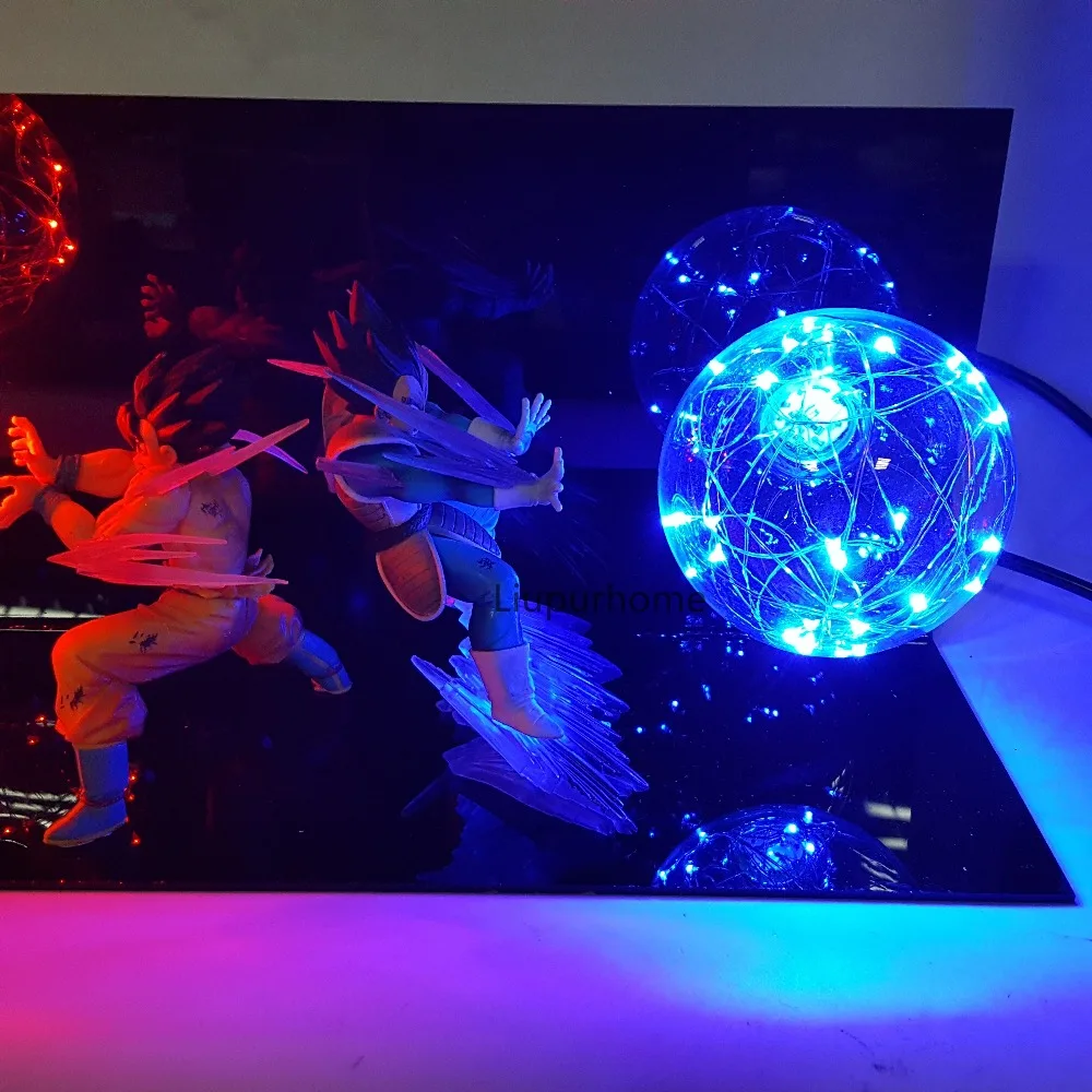 Dragon Ball Vegeta Goku Kamehameha лампа светодиодный светильник ing Dragon Ball Z светодиодный Ночной светильник Настольная лампа для спальни Рождественский подарок