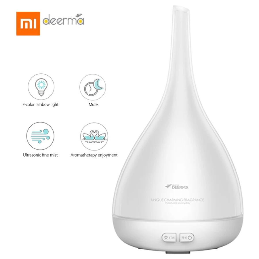 

Xiaomi Deerma DEM - XS12 Ultrasonic Humidifier Aroma Essential Oil Diffuser Aromatherapy Lamp Humidificador 7 Color Changing