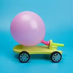 Новый DIY научное производство воздушный шар Recoil автомобиль