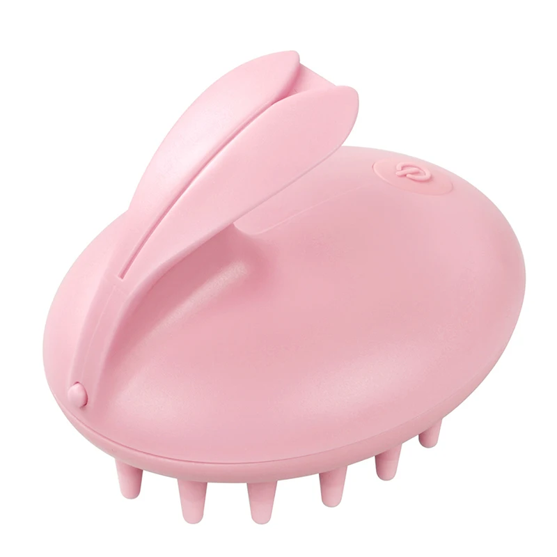 Electric Cute Rabbit Head Massager Magic Shampoo Massage Comb Bath