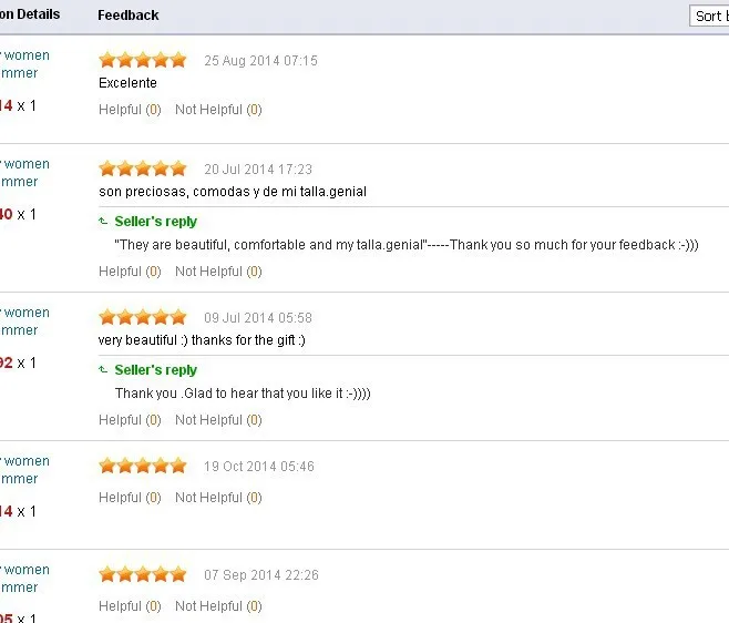 sandals feedback