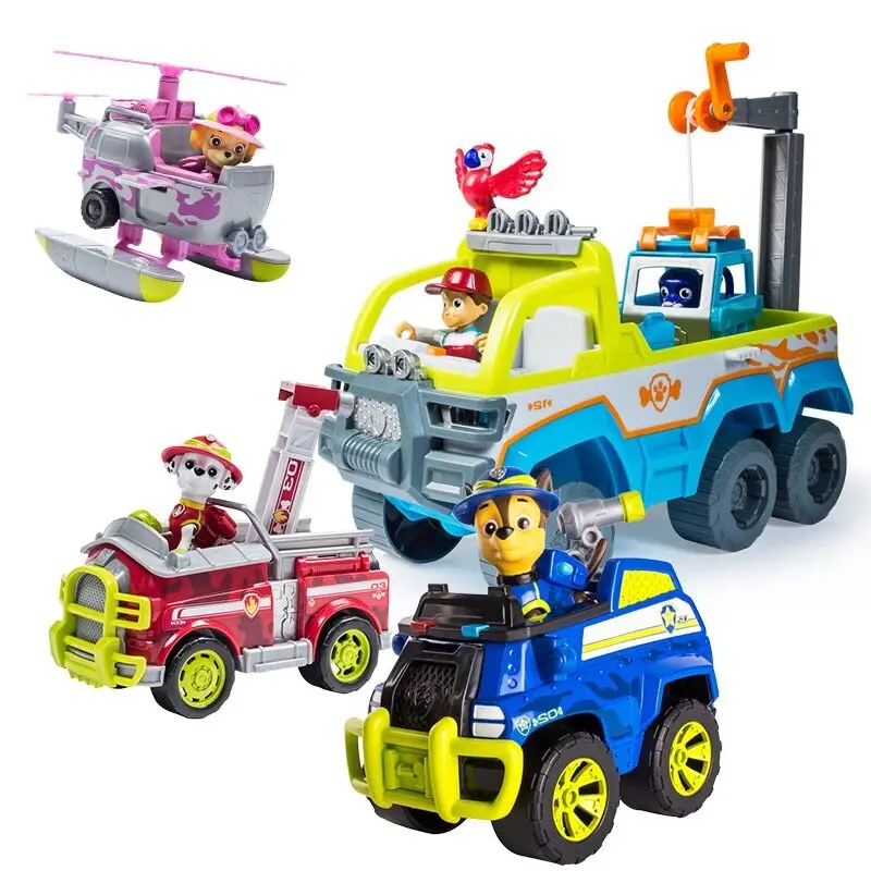 

Original Paw Patrol mission paw jungle vehicle tracker Chase Skye ryder everest apollo skye robo dog Children toy Birthday gift