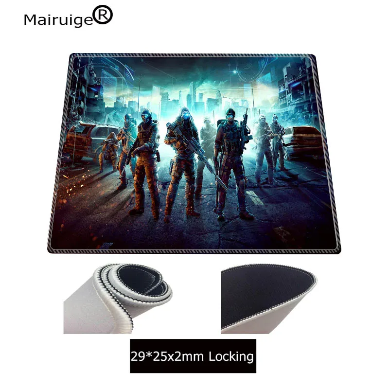 Mairuige City Soldiers Large Speed Rubber Mouse Pad Gamer Lock Edge Keyboard Mouse Mat Gaming Mouse