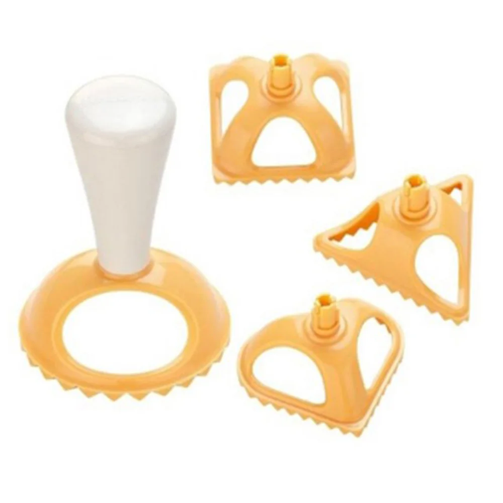 

4PCS/Set Plastic Dumpling Molds 4 Shapes Dumpling Press Tool Chinese jiaozi Tool Cooking Pastry Kitchen Tool Dumpling Mold
