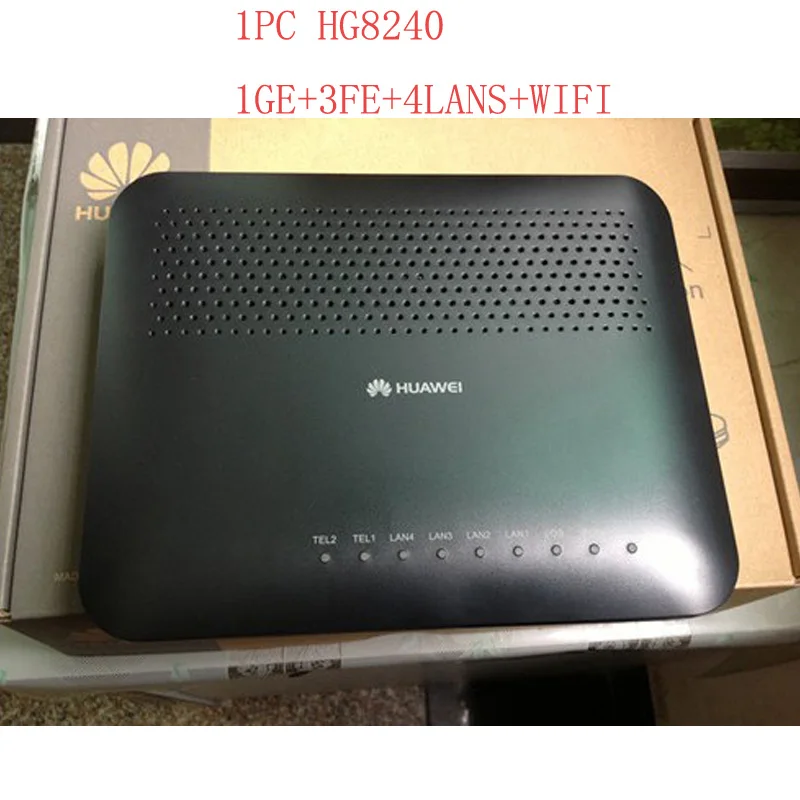 Hua Wei HG8240 GPON ONU 4FE+ 4LAN+ wifi или 1GE+ 3FE+ 4LAN+ wifi для FTTH FTTB FTTX сетевой волоконно-оптический маршрутизатор - Цвет: 1GE 3FE 4LANS 1WIFI