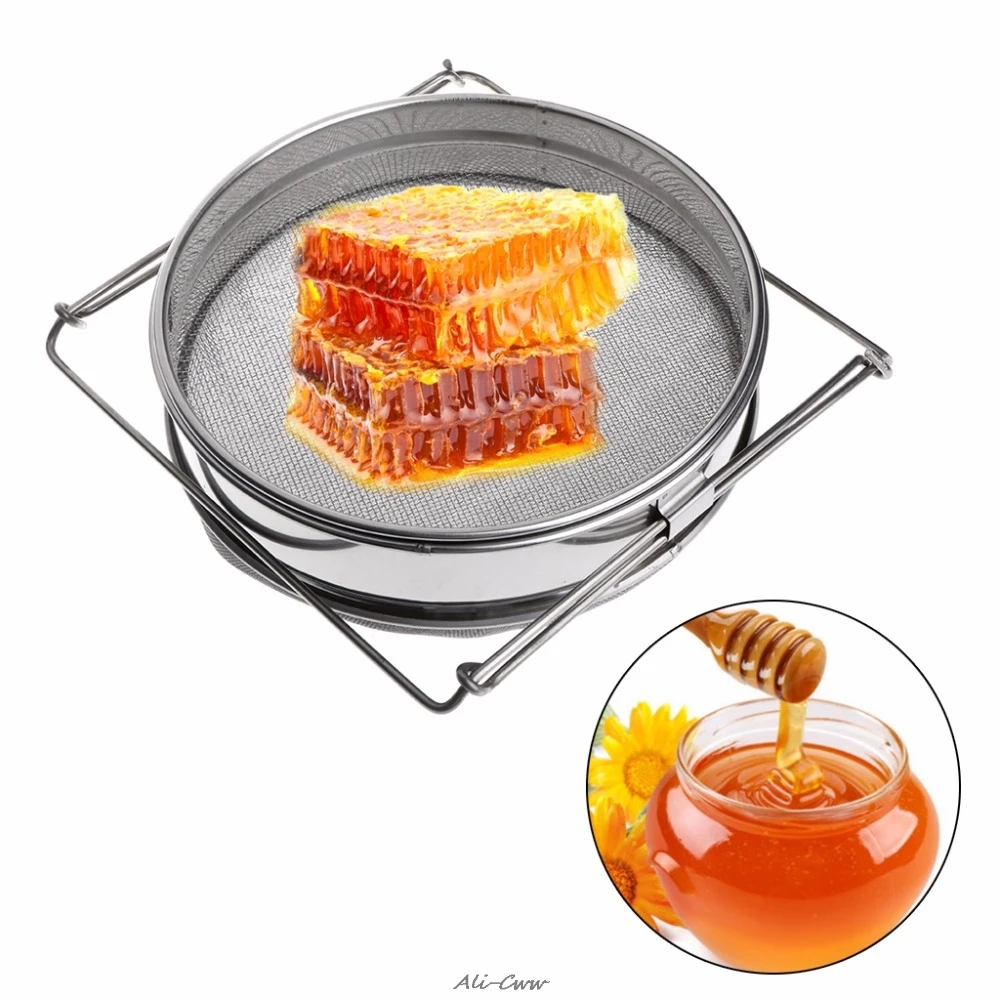

Honey Filter Double Layer Sieve Stainless Steel Mesh Filters Beekeeper Beekeeping Tools Equipment Honey Tools
