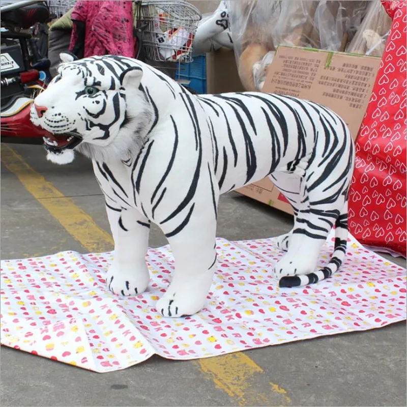 Большой размер 60 см/65 см/75 см длина тигр плюшевые игрушки, настоящая кукла LifeTiger, аксессуары для дома Tiger подарок Juguete игрушки для детей