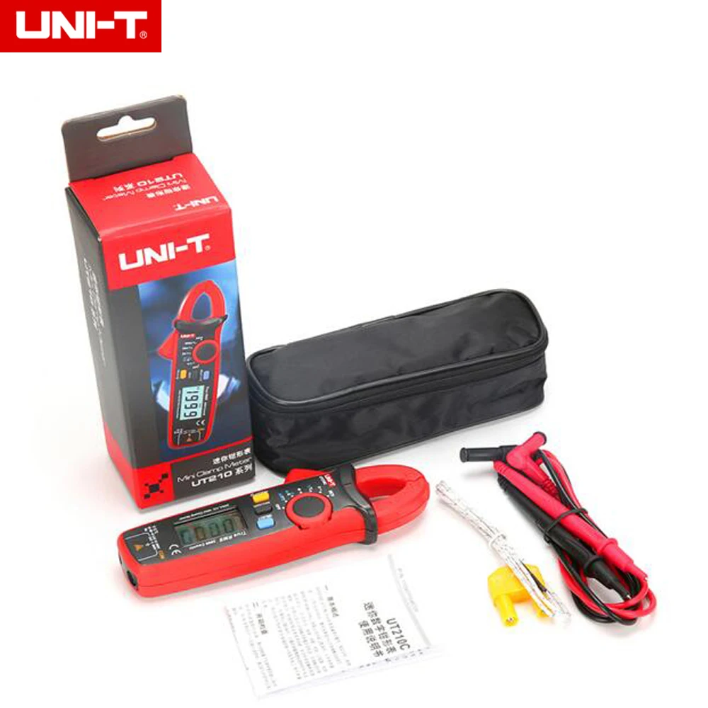 UNI T UT210C Digital Voltage Resistance Capacitance Clamp Multimeter