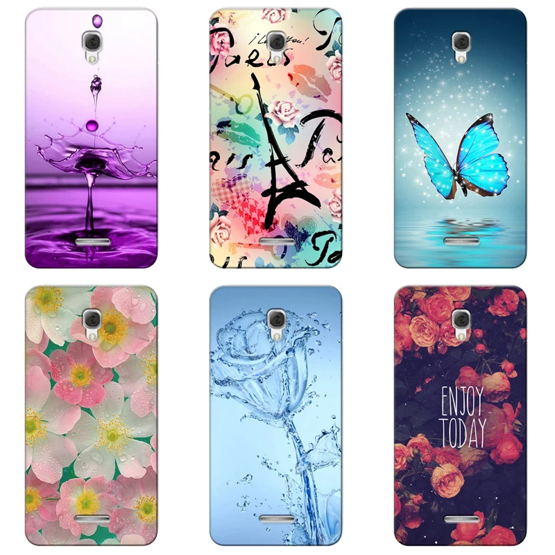

Printed Cell Phone Case Cover for Alcatel One Touch Pixi 4 5.0 3G Version OT 5010 5010D Back Covers Coque Para Flower Cases