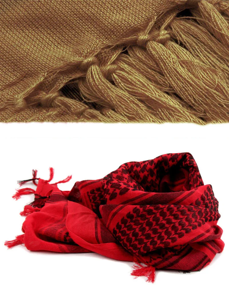 Arab Scarf Shemagh Tactical Balaclava Hiking Scarves Turban Head Wrap Neck Face Mask Outdoor Camping Equipment Headband Headwear (20)