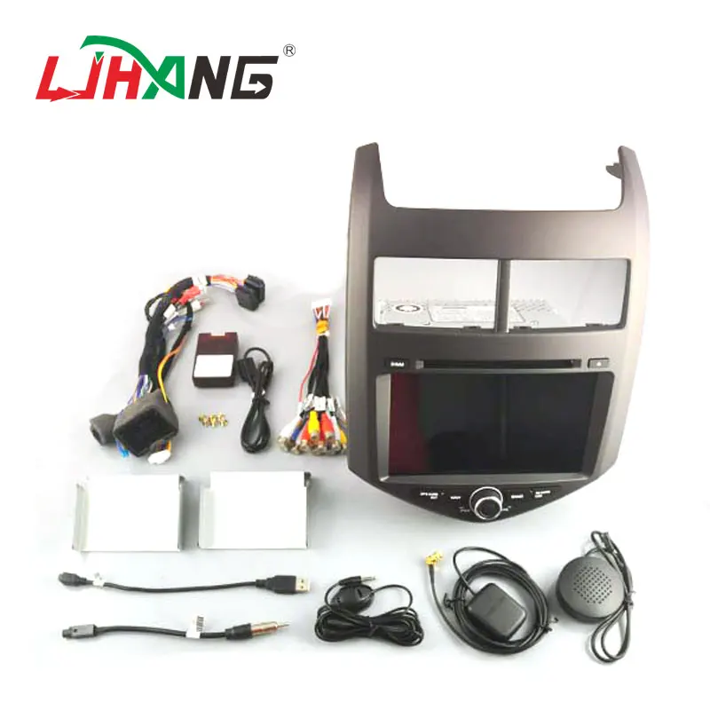 LJHANG Автомобильный мультимедийный плеер Android 10 для Chevrolet Aveo/Sonic 2011 2013 WIFI 2 Din