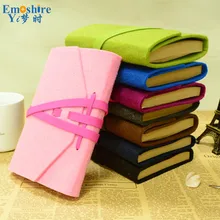 Новое поступление Фетр Тетрадь Ретро Тетрадь отрывными листами творческий ручной Тетрадь Бизнес Руководство DIY Дневник N091