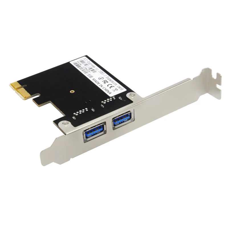 Плата расширения PCI E с 2 портами USB 3 0 внешняя плата USB3.0 PCIe модулями питания чип NEC