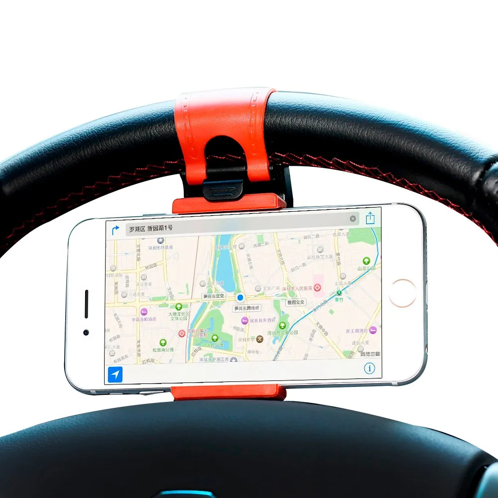 Универсальный автомобильный держатель для смартфонов рулевого колеса автомобиля телефон навигации держатель велосипед горе стенд для Samsung Galaxy iPhone Xiaomi HTC
