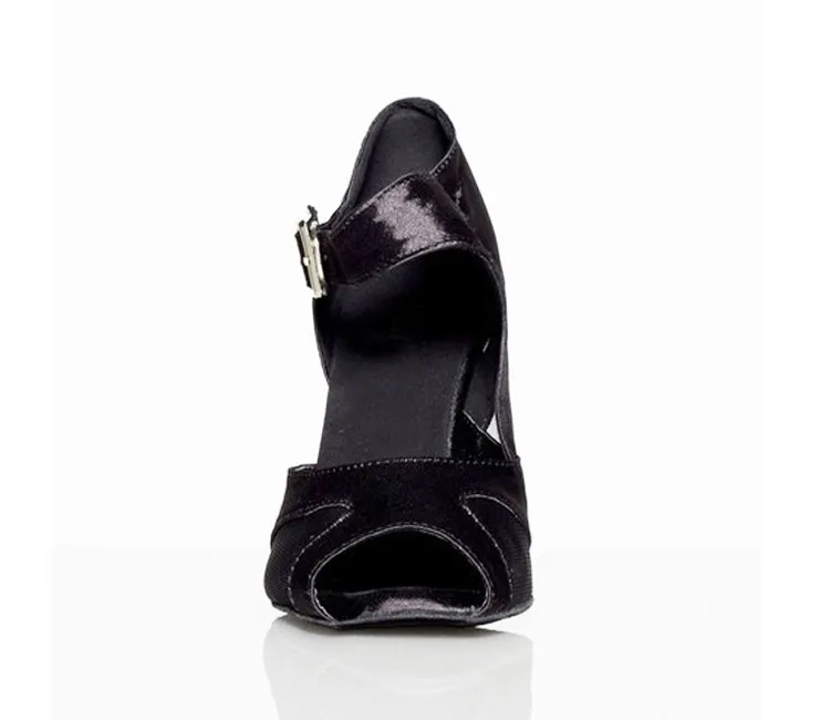 DILEECHI/черная сетчатая Женская атласная обувь для латинских танцев винно-красного цвета; Обувь для бальных танцев на высоком каблуке 8,5 см; обувь для сальсы и самбы
