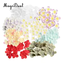 MagiDeal 500 шт Искусственный Шелковый цветок розы Лепестки для DIY волос Лук Свадебная вечеринка ремесло