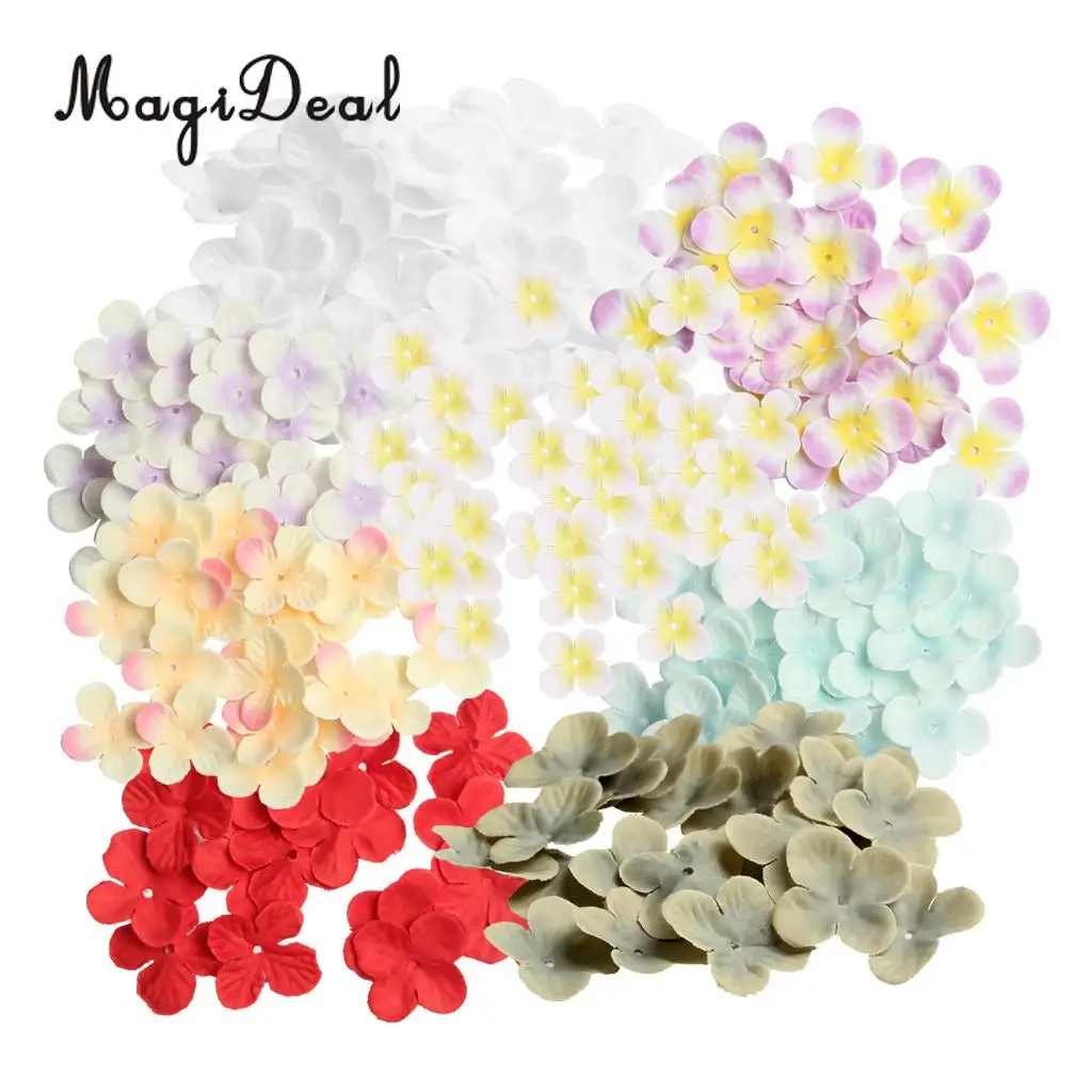 

MagiDeal 500pcs Artificial Silk Rose Flower Petals for DIY Hair Bow Wedding Party Craft