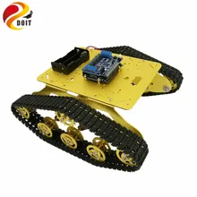 TS300 амортизатор Wi Fi Танк шасси с ESPDuino развитию+ двигатель Драйвер доска для Arduino DIY RC
