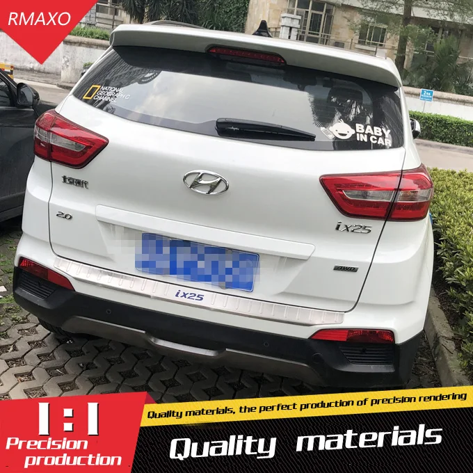 

For Creta 25 Spoiler 2014-2018 Creta ABS Material Car Rear Wing Primer Color Rear Spoiler For Hyundai IX25 Spoiler