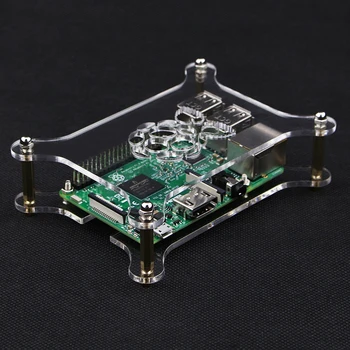 Ceny Raspberry Pi 4B Plus Akrylowe Przezroczyste Etui Z Logo Przezroczyste Pudełko Kompatybilne Z Raspberry Pi 4B/3B +/3B/2B