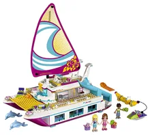 LEPIN Friends Sunshine Catamaran Building Blocks Bricks Classic For Girl Kids Model Toys Marvel Compatible Legoe