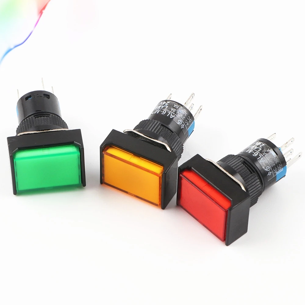 Momentary Push button Switches LA16J 11D(AD16J 11S) Rectangular button