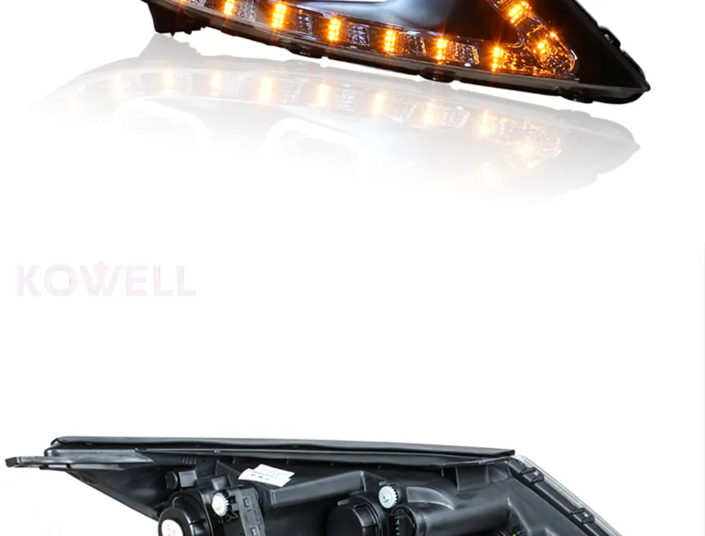 KOWELL автомобильный Стайлинг для KIA SPORTAGE R фары светодиодный фонарь с двойной U DRL Биксеноновые линзы HID автомобильные аксессуары