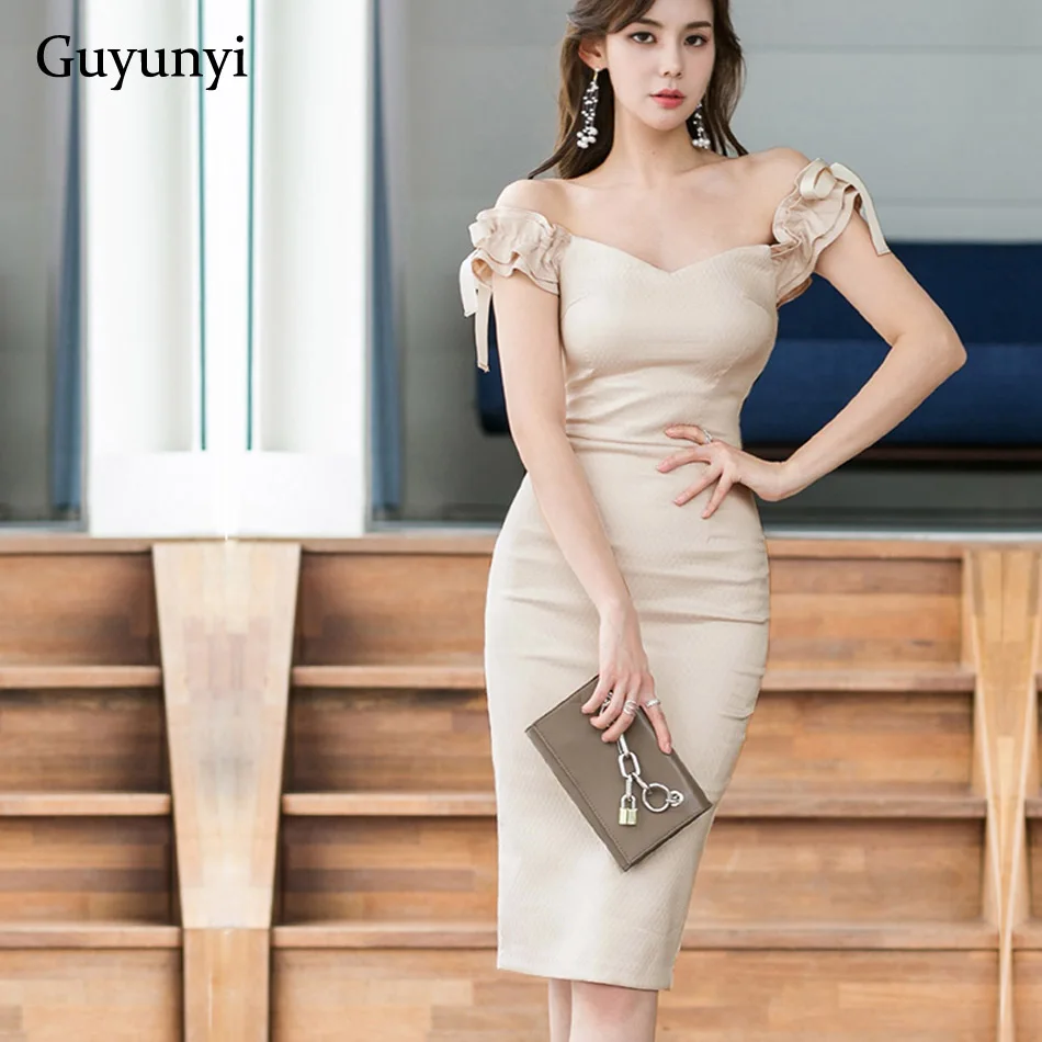 

Plain Color Sexy Club Party Dress 2019 Summer Small Sexy V-Neck High Waist Temperament Elegant Party Women's Dresses